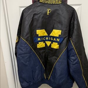 University of Michigan leather jacket